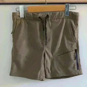 POINT ZERO | Boy's Greyish/Brown Super Flex Cargo Drawstring Waist Shorts